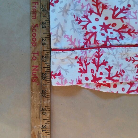 Victoria’s Secret 2 Piece 100% Cotton Pajama Set Size M Snowflakes Winter - Picture 13 of 13